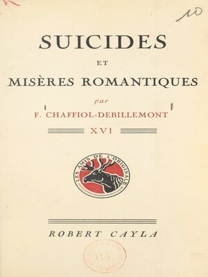 cover image of Suicides et misères romantiques